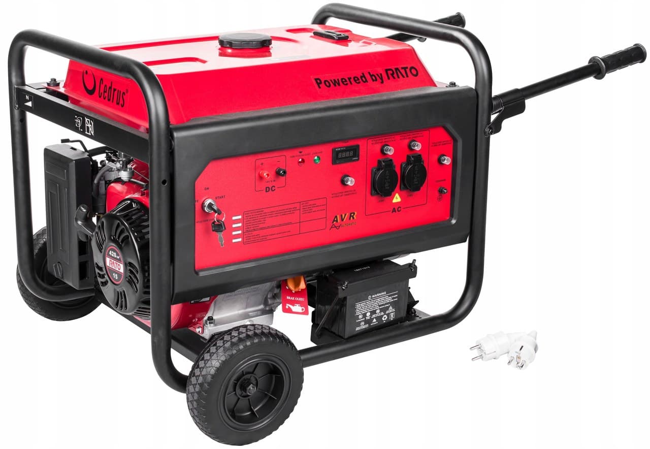 AGREGAT PRĄDOTWÓRCZY GENERATOR PRĄDU CEDRUS AG6E-1F 2x230V RATO 420CM3 6kW